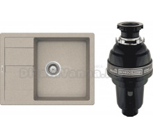 Комплект Мойка Schock Optima 50D Cristalite саббиа + Измельчитель Bone Crusher BC 1000-AS