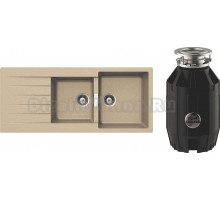 Комплект Мойка Schock Primus 80D (D-200) Cristalite лунный камень + Измельчитель Bone Crusher BC 910-AS