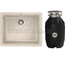 Комплект Мойка Schock Quadro 60 (N-100) Cristalite эверест + Измельчитель Bone Crusher BC 810-AS