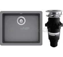 Комплект Мойка Schock Quadro 60 Cristalite баварский камень + Измельчитель Bone Crusher BC 810-SL Slim Line