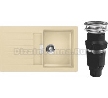 Комплект Мойка Schock Signus 45D (D-100) Cristadur аворио + Измельчитель Bone Crusher BC 610-AS