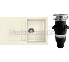 Комплект Мойка Schock Signus 45D (D-100) Cristadur магнолия + Измельчитель Bone Crusher BC 810-SL Slim Line