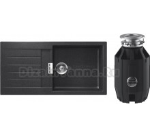 Комплект Мойка Schock Signus 60D Large (D-100L) Cristadur магма + Измельчитель Bone Crusher BC 910-AS