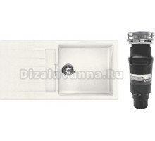 Комплект Мойка Schock Signus 60D Large (D-100L) Cristadur поларис + Измельчитель Bone Crusher BC 910-SL-Slim Line