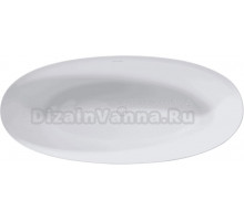 Ванна из искусственного камня Vincea VBT-4S01MW 170x75 см, отдельностоящая, матовая белая, овальная, со сливом-переливом, с донным клапаном
