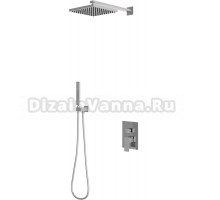 Душевой комплект Berges Figure 2S 071031 С ВНУТРЕННЕЙ ЧАСТЬЮ, хром