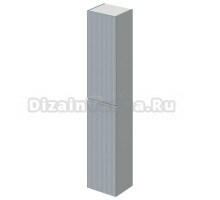 Пенал в ванную комнату ITANA Kate 35 350х300х1750 светло-серый навесной