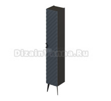 Пенал в ванную комнату ITANA Palladio 30 2.0 300х303х1650 правый Маренго софт подвесной/напольный