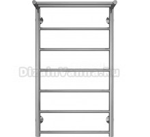 Полотенцесушитель водяной EL-TERM Лион П7 50х90 с полкой, серебристый