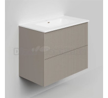 Тумба под раковину La Fenice TERRA Twin Cappuccino бежевая матовая 80 см