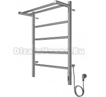 Полотенцесушитель электрический EL-TERM Лион П5 50х70 с полкой, серебристый
