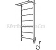 Полотенцесушитель электрический EL-TERM Лион П7 40х90 с полкой, серебристый