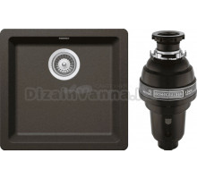 Комплект Мойка Schock Soho 700404U 50 (N-100S) Cristadur бронза + Измельчитель Bone Crusher BC 1000-AS