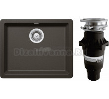 Комплект Мойка Schock Soho 700500U 60 (N-100) Cristadur бронза + Измельчитель Bone Crusher BC 810-SL Slim Line