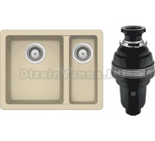 Комплект Мойка Schock Soho 700507U 60 Plus (N-150) Cristadur аворио + Измельчитель Bone Crusher BC 1000-AS