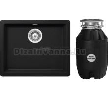 Комплект Мойка Schock Soho 700565U 60 (N-100) Cristadur пуро + Измельчитель Bone Crusher BC 810-AS