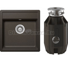 Комплект Мойка Schock Vero 50 Cristadur бронза + Измельчитель Bone Crusher BC 910-AS