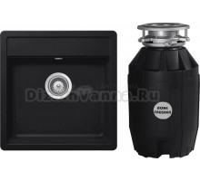 Комплект Мойка Schock Vero 50 Cristadur пуро + Измельчитель Bone Crusher BC 810-AS