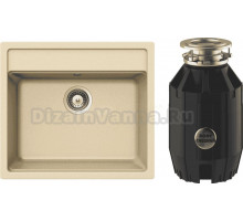 Комплект Мойка Schock Vero 60 (N-100) Cristadur аворио + Измельчитель Bone Crusher BC 910-AS