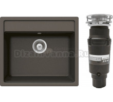 Комплект Мойка Schock Vero 60 (N-100) Cristadur бронза + Измельчитель Bone Crusher BC 910-SL-Slim Line