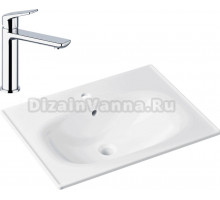 Комплект Раковина Lavinia Boho Bathroom Sink 33312010 + Смеситель Wellsee ICON! for life 182301000 хром