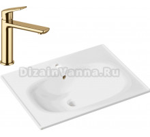 Комплект Раковина Lavinia Boho Bathroom Sink 33312010 + Смеситель Wellsee ICON! for life 182303000 золото