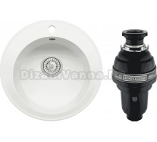 Комплект Мойка Tolero Classic R-108 туман + Измельчитель Bone Crusher BC 1000-AS