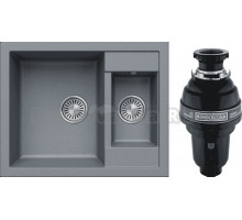 Комплект Мойка Tolero Classic R-109 грей + Измельчитель Bone Crusher BC 1000-AS