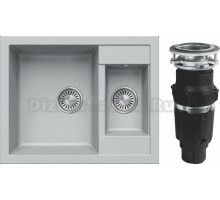 Комплект Мойка Tolero Classic R-109 платина + Измельчитель Bone Crusher BC 610-AS