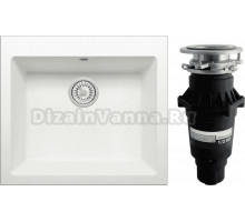 Комплект Мойка Tolero Classic R-111 туман + Измельчитель Bone Crusher BC 810-SL Slim Line