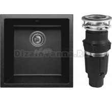 Комплект Мойка Tolero Classic R-128 уголь + Измельчитель Bone Crusher BC 610-AS