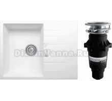 Комплект Мойка Tolero Loft TL-650 туман + Измельчитель Bone Crusher BC 810-SL Slim Line