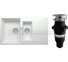 Комплект Мойка Tolero Loft TL-860 туман + Измельчитель Bone Crusher BC 810-SL Slim Line