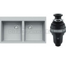 Комплект Мойка Tolero Loft TL-862 платина + Измельчитель Bone Crusher BC 1000-AS