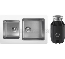 Комплект Мойка Tolero Twist TTS-840 туман + Измельчитель Bone Crusher BC 910-AS