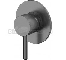 Встраиваемый смеситель для душа и ванны WHITECROSS Y Y1245GM С ВНУТРЕННЕЙ ЧАСТЬЮ, оружейная сталь