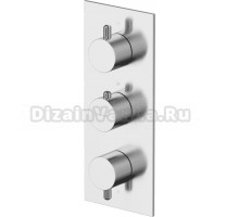 Термостатический смеситель встраиваемый WHITECROSS Y Y1238NIB С ВНУТРЕННЕЙ ЧАСТЬЮ, для ванны с душем, брашированный никель