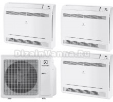 Мультисплит-система Electrolux Super Match ERP R32 EACO/I-42 FMI-5/N8_ERP на три комнаты (35 м2 + 35 м2 + 50 м2), консольного типа