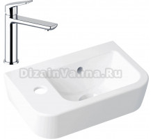 Комплект Раковина маленькая Lavinia Boho One 33310001L + Смеситель Wellsee ICON! for life 182301000 хром