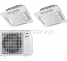 Мультисплит-система Electrolux Super Match ERP R32 EACO/I-36 FMI-4/N8_ERP на две комнаты (50 м2 + 50 м2), с лицевыми панелями