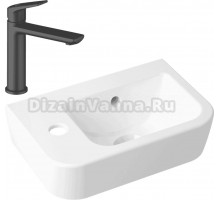 Комплект Раковина маленькая Lavinia Boho One 33310001L + Смеситель Wellsee ICON! for life 182302000 матовый черный