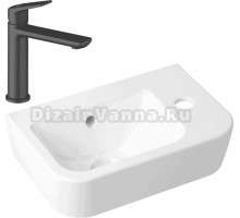 Комплект Раковина маленькая Lavinia Boho One 33310001R + Смеситель Wellsee ICON! for life 182302000 матовый черный