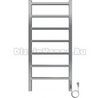 Полотенцесушитель электрический EL-TERM Рейн П7 40х90 серебристый
