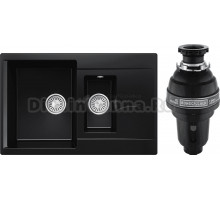 Комплект Мойка Polygran Brig 770 космос + Измельчитель Bone Crusher BC 1000-AS