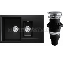 Комплект Мойка Polygran Brig 870 космос + Измельчитель Bone Crusher BC 810-SL Slim Line