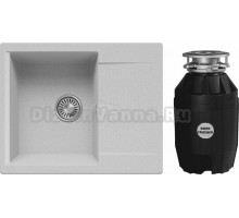 Комплект Мойка Polygran Gals 620 светло-серая + Измельчитель Bone Crusher BC 810-AS