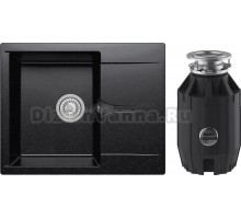 Комплект Мойка Polygran Gals 620 черная + Измельчитель Bone Crusher BC 910-AS