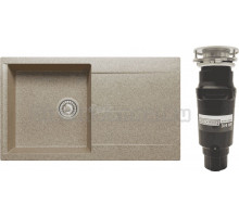 Комплект Мойка Polygran Gals 860 песочная + Измельчитель Bone Crusher BC 910-SL-Slim Line