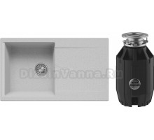 Комплект Мойка Polygran Gals 860 светло-серая + Измельчитель Bone Crusher BC 910-AS