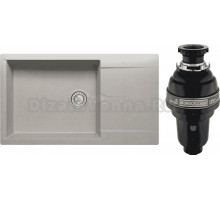Комплект Мойка Polygran Gals 862 серая + Измельчитель Bone Crusher BC 1000-AS